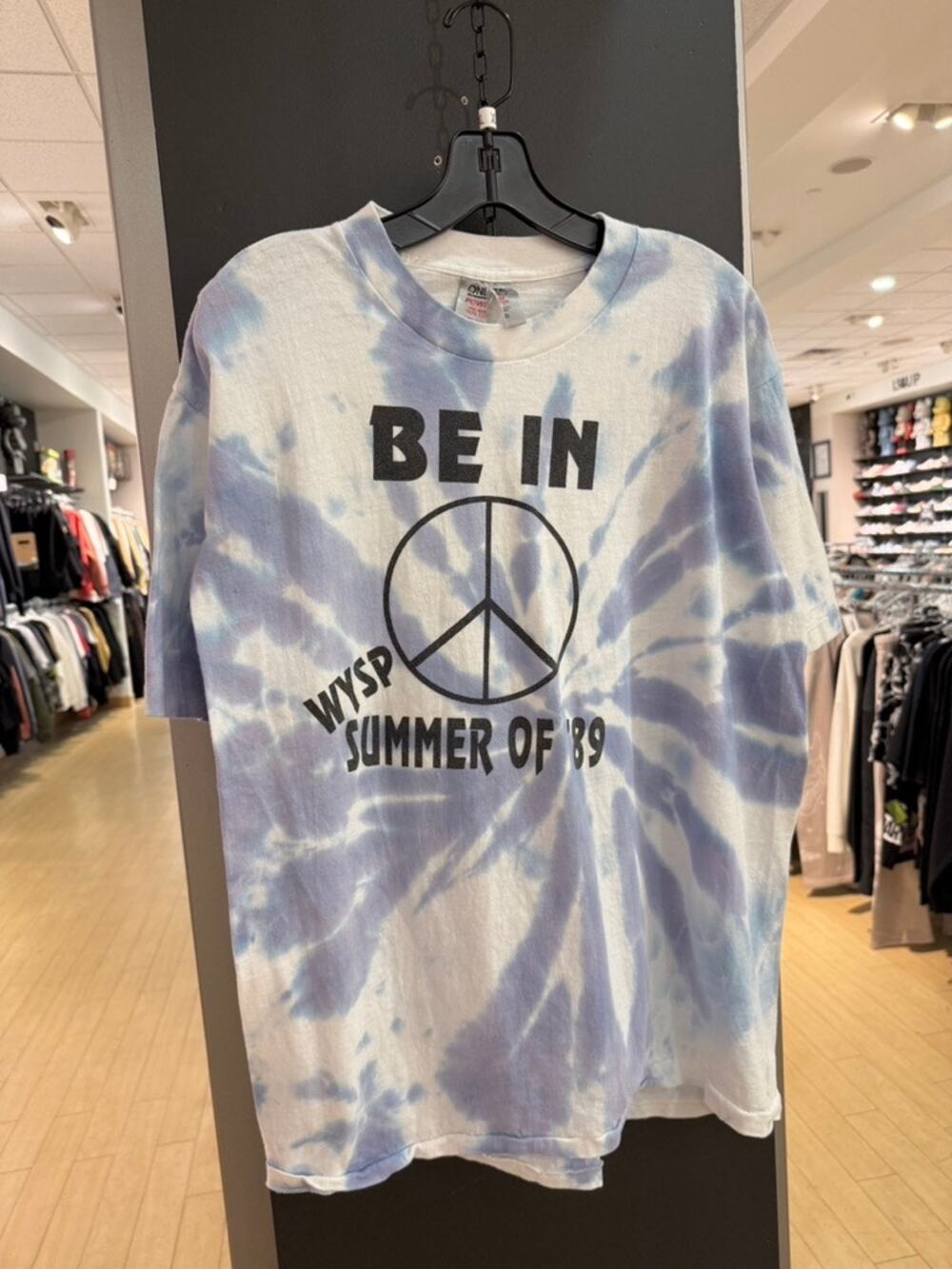 1989 Woodstock 20th Anniversary Be In Philadelphia 80s Vintage Tie Dye Tee Shirt